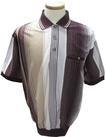 Classics by Palmland Vertical Stripe Knit Banded Bottom Shirt - 6090-802