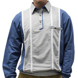 LD Sport Jacquard Long Sleeve Banded Bottom Shirt - 6094-110 BHT