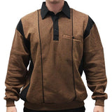 Classic by Palmland Two Tone Banded Bottom Shirt 6094-165B