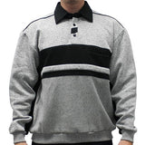 Classic by Palmland Two Tone Banded Bottom Shirt 6094-BLR8-Grey
