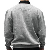 Classic by Palmland Two Tone Banded Bottom Shirt 6094-BLR8-Grey