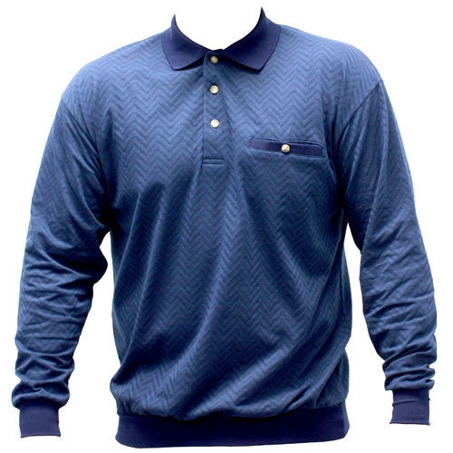 LD Sport Long Sleeve Banded Bottom Shirt 6096-110 Navy