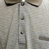 LD Sport Long Sleeve Jacquard Banded Bottom Polo Shirt - 6096-150