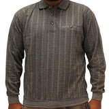 LD Sport Jacquard Long Sleeve Banded Bottom Shirt - 6096-352 Black