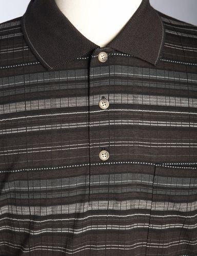 Palmland L/S Horizontal W/Vertical Jacquard Banded Bottom - Tall Sizes