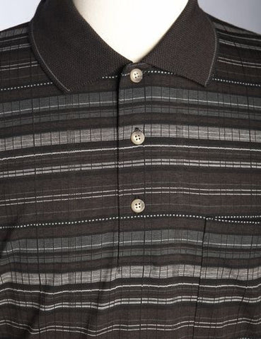 Palmland L/S Horizontal W/Vertical Jacquard Banded Bottom - Tall Sizes