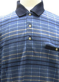 LD Sport Jacquard Long Sleeve Banded Bottom Polo Shirt - 6096-901
