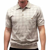 Safe Harbor French Terry Short Sleeve Banded Bottom Shirt 6190-115 Brown