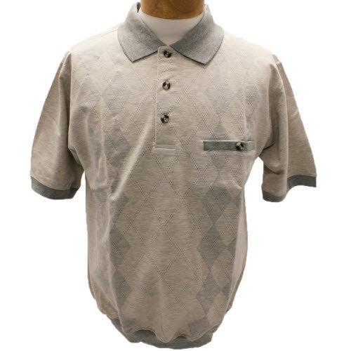 Safe Harbor Short Sleeve Banded Bottom Shirt 6190-124 Khaki