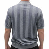 Safe Harbor Allover Short Sleeve Banded Bottom Shirt 6190-138 Navy