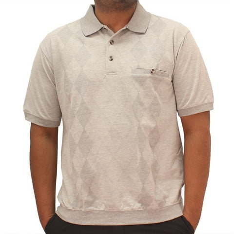 Safe Harbor Short Sleeve Banded Bottom Shirt 6190-146 Grey Heather