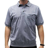 Classics by Palmland Allover Short Sleeve Banded Bottom Shirt 6190-188BT