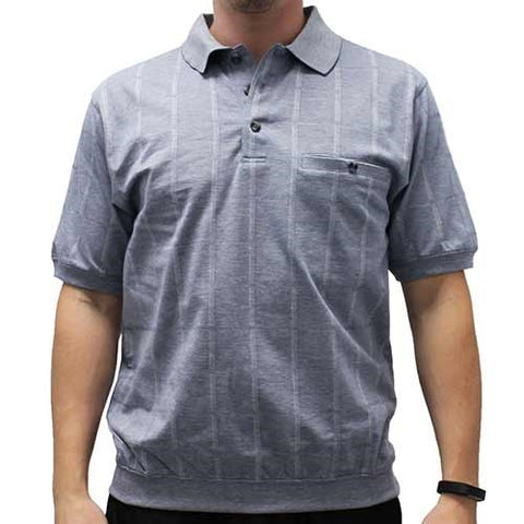 Classics by Palmland Allover Short Sleeve Banded Bottom Shirt 6190-188BT
