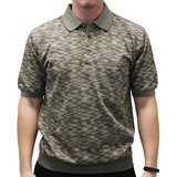Safe Harbor Short Sleeve Banded Bottom Shirt 6191-349BT - Khaki