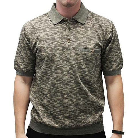 Safe Harbor Short Sleeve Banded Bottom Shirt 6191-349BT - Khaki