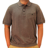 Safe Harbor Basketweave Short Sleeve Banded Bottom Shirt 6191-359 Black