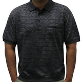 Classics By Palmland Allover Short Sleeve Banded Bottom Shirt 6191-366 Black