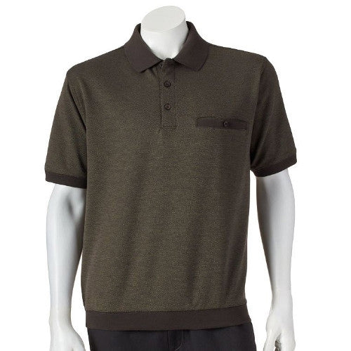 Classics By Palmland Short Sleeve Banded Bottom Shirt 6191-368 Black
