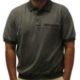 Classics By Palmland Short Sleeve Banded Bottom Shirt 6191-368 Black