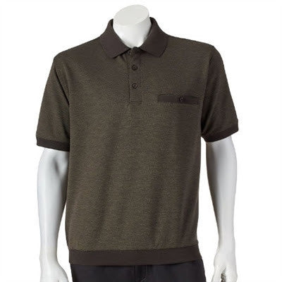 Classics By Palmland Short Sleeve Banded Bottom Shirt 6191-368BT Black
