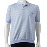 Classics by Palmland  Allover Short Sleeve Banded Bottom Shirt 6191-387