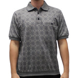 Classics by Palmland  Allover Short Sleeve Banded Bottom Shirt 6191-388