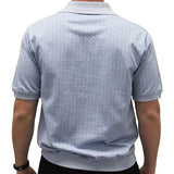 Classic by Palmland Allover Short Sleeve Banded Bottom Shirt 6191-401TBT