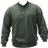 Safe Harbor Allover Long Sleeve Banded Bottom Shirt 6198-102 Hunter