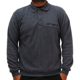 Safe Harbor French Terry Long Sleeve Banded Bottom Shirt - Slate-6198-112