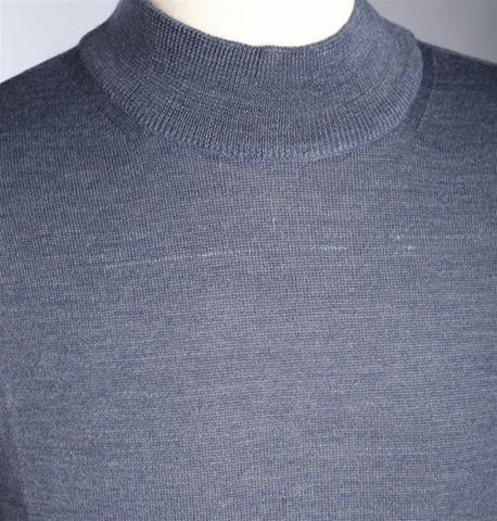 D'Avila L/S Mock Merino Wool Smooth Finish