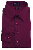 Merola Long Sleeve Pocket Polo Shirt - Burgundy