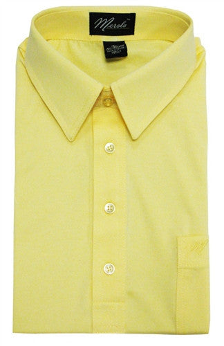 Merola Short Sleeve Pocket Polo Shirt -  Maize